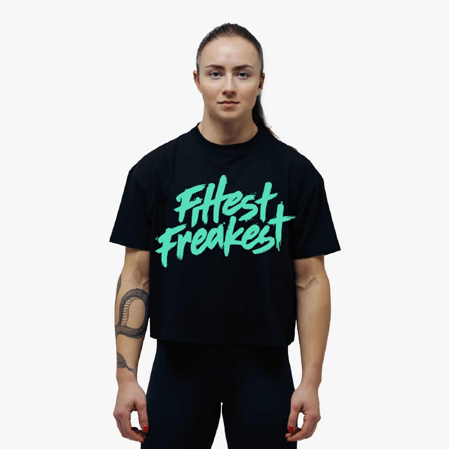 Fittest Freakest Oversize Crop Top - Women