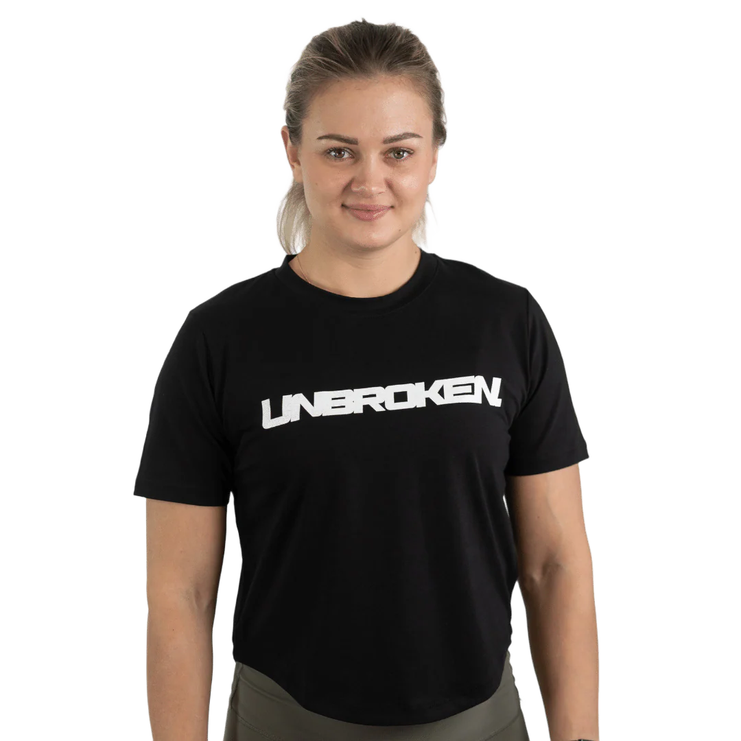 Lift Heavy Unbroken Rounded Cropped T-Shirt
