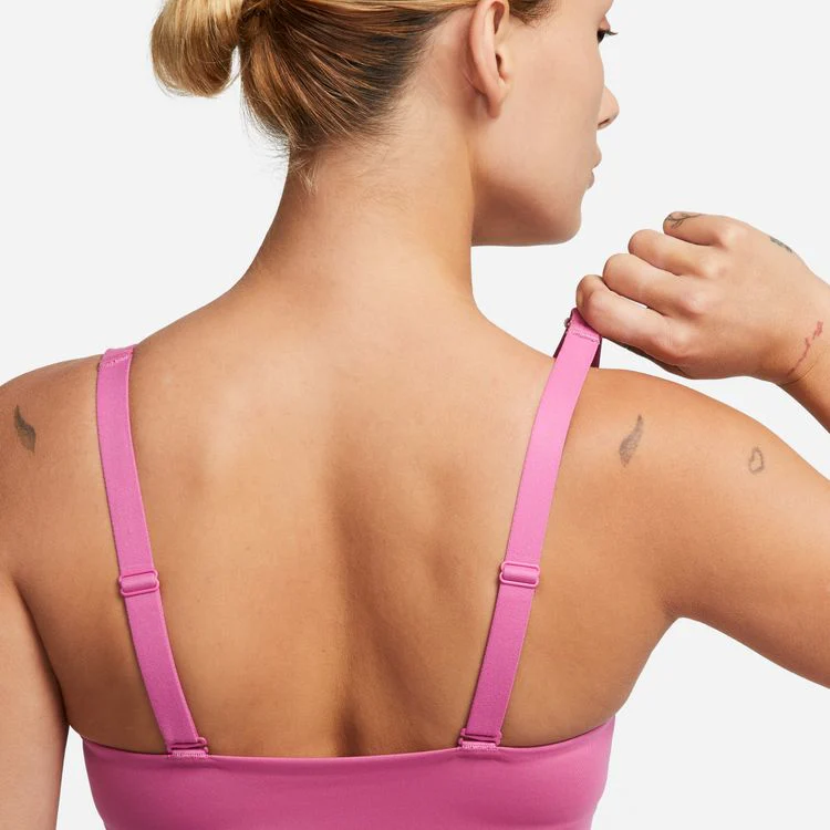 NIKE DRI-FIT INDY TOP PLUNGE CUTOUT- MEDIUM IMPACT - Image 4