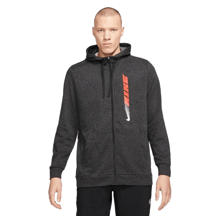 NIKE DRI-FIT SPORT CLASH FULL-ZIP PRINTED TRAINING HOODIE