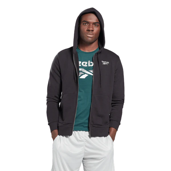 REEBOK IDENTITY FRENCH TERRY FULL ZIP HOODIE
