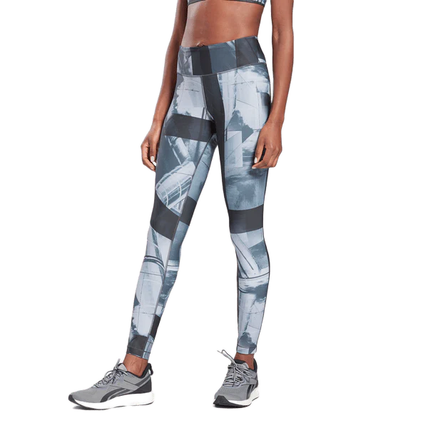 REEBOK LUX BOLD leggings - FLAT ON YOUR BACK