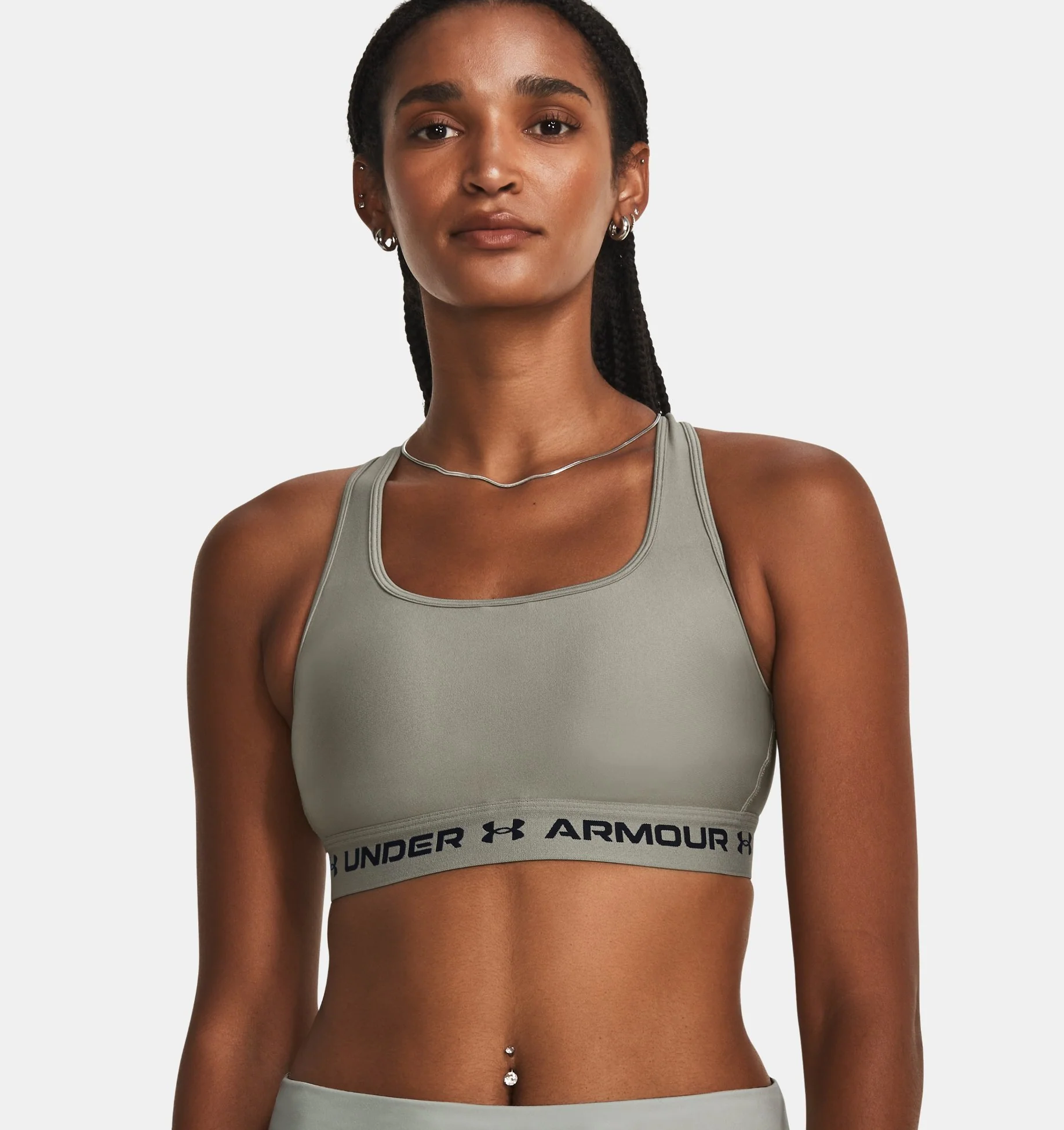 TOP UNDER ARMOUR MID CROSSBACK - MEDIUM IMPACT