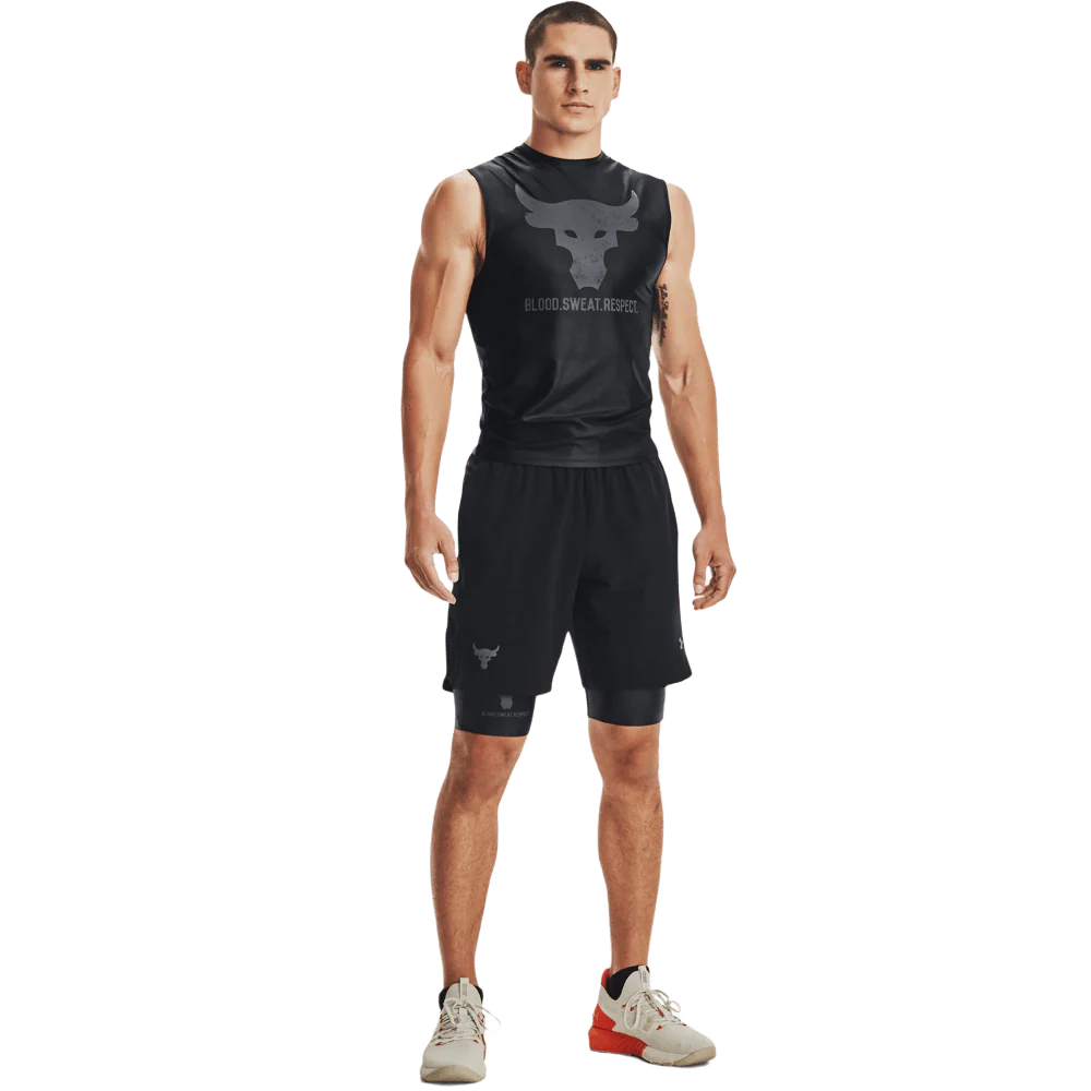 UNDER ARMOUR PROJECT ROCK ISO-CHILL SHORTS LEGGINGS - Image 3